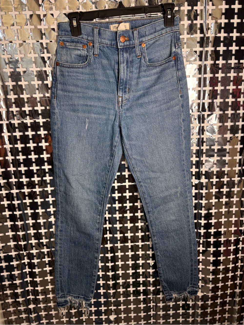 Madewell Men’s Skinny Jeans in Light Blue Wash